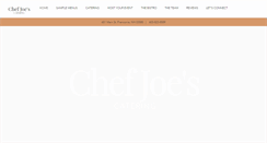 Desktop Screenshot of chefjoescatering.com