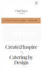 Mobile Screenshot of chefjoescatering.com